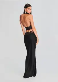 Violet Lace Top(Black,XXS)