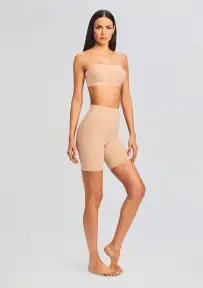 Butter Soft-Support Strapless Bandeau(Beige,XXS)