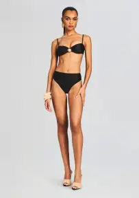 Lucia Bikini Top(Black,XS)