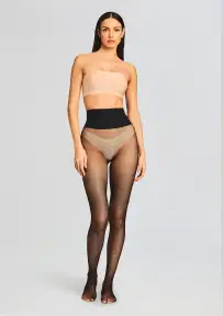 The Very Fine Fishnet Tight(Black,XXS)