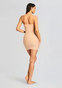 Two-Faced Tech Control Strapless Slip(Beige,XXS)