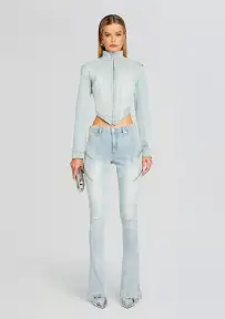 Chrissy Denim Jacket(Skylight,XXS)