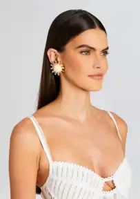Luna Earrings - Bronze