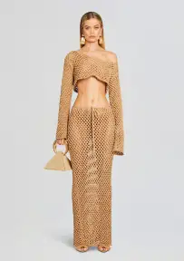 Magen Knitted Shirt(Classic Beige,XS-S)