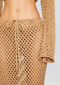 Magen Knitted Skirt(Classic Beige,XS-S)