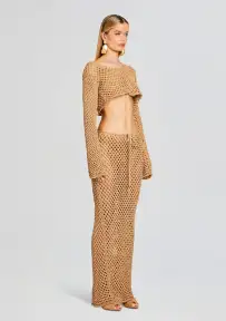 Magen Knitted Shirt(Classic Beige,XS-S)