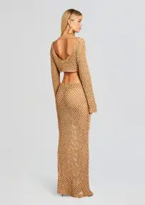 Magen Knitted Skirt(Classic Beige,XS-S)