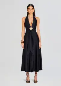 Shelly Maxi Dress(Black,XS)