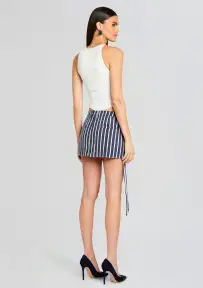 Finn Cargo Skirt(Navy Stripe,23)