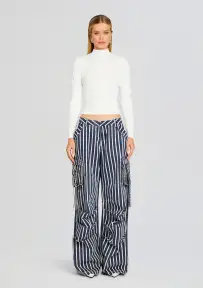 Jane Cargo Pant(Navy Stripe,23)