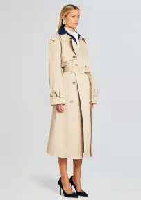 York Convertible Trench Coat(Oxford,XXS)