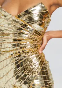 Aura Dress(Gold,XXS)