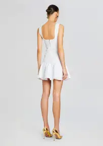 Brooke Bandage Knit Dress(White,XXS)