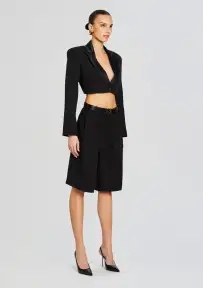 Edna Blazer(Black,XXS)