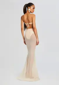 Christine Mesh Maxi Skirt(Body 107,XS)