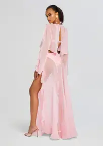 Thoma Cropped Shirt(Baby Pink,XS)