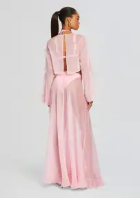 Thoma Cropped Shirt(Baby Pink,XS)