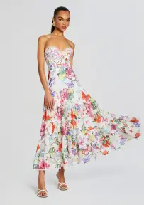 Danny Long Dress(White Borbo,XXS)