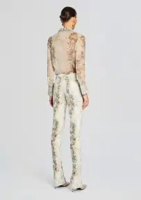 Milena Silk Blouse(Vintage Snake,XXS)