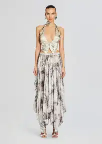 Romy Silk Vest(Vintage Snake,XXS)