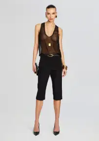 Shye Silk Top(Black,XXS)