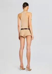 Aven Leather Short(Sand,XXS)