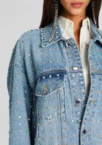 Ace Embellished Denim Jacket(Tangier,XS/S)