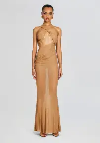 Liesel Embellished Dress(Tannin,XXS)
