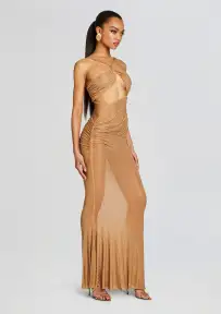 Liesel Embellished Dress(Tannin,XXS)