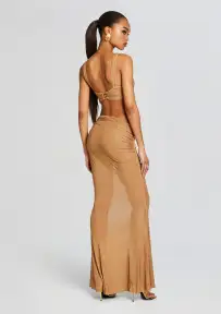 Liesel Embellished Dress(Tannin,XXS)