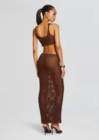 Thea Knitted Top(Dark Brown,XS-S)