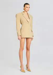 Sicily Snatched Blazer(Camel,XS)
