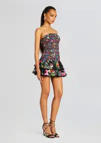 Cusia Short Dress(Black Borbo,XXS)