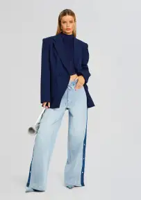 Gabbi Wide Leg Jean(Coastline,XXS)