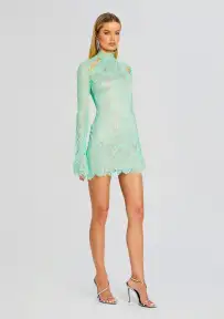 Gilana Lace Dress(Pistachio,XXS)