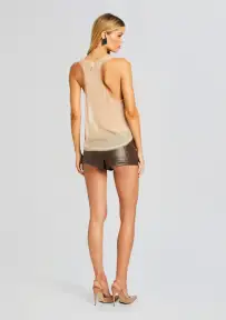 Aven Leather Short(Vintage Brown,XXS)