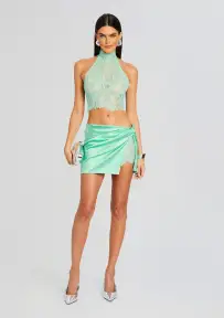 Violet Lace Top(Pistachio,XXS)