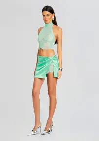 Violet Lace Top(Pistachio,XXS)