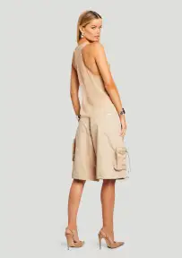 Alba Ruched Cargo Short(Oxford,XXS)