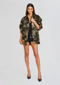 Arlie Embellished Jacket(Camo,XXS)