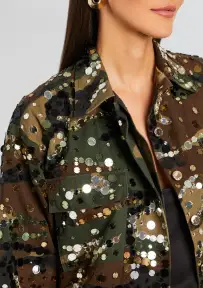 Arlie Embellished Jacket(Camo,XXS)