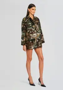 Arlie Embellished Jacket(Camo,XXS)
