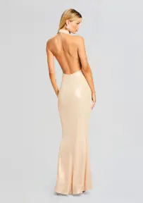 Emmy Dress(Peach/Gold,XXS)