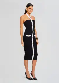 Sloane Bandage Knit Dress(Black/White,XXS)