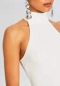 Allie A-Line Mini Dress(White,XS)