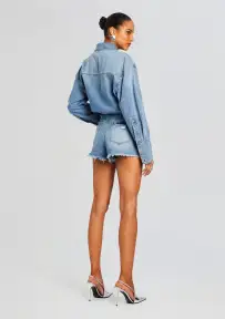 Annie Denim Romper(Oasis,XXS)