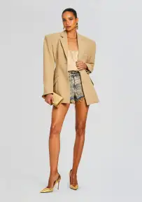 Calyx Embellished Denim Short(Amalfi,23)