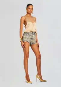 Calyx Embellished Denim Short(Amalfi,23)