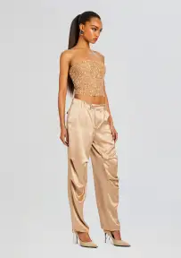 Kala Sequin Top(Nude,XXS)