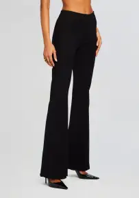 Lizzy Low Rise Flared Trousers(Black,XS)